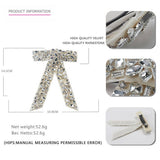 DIAMOND BOW HAIR ACCESSORY TOP CLIP PONYTAIL CLIP_CWAHA4415