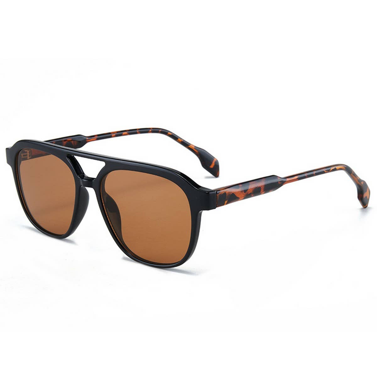 STYLISH DOUBLE BRIDGE CORE TEMPLE SUNGLASSES_CWASG1196