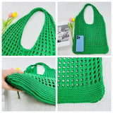 Cwab1953_Knitted Hollowed Out Tote Bag