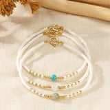 4MM POLISHED SEMI PRECIOUS STONE BRACELET_CWMM3885