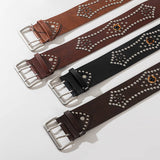 FASHION STUDDED RHINESTONE WESTERN BELT FOR JEANS_CWABE1226