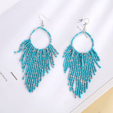 Vintage Hollow Long Tassel Earrings