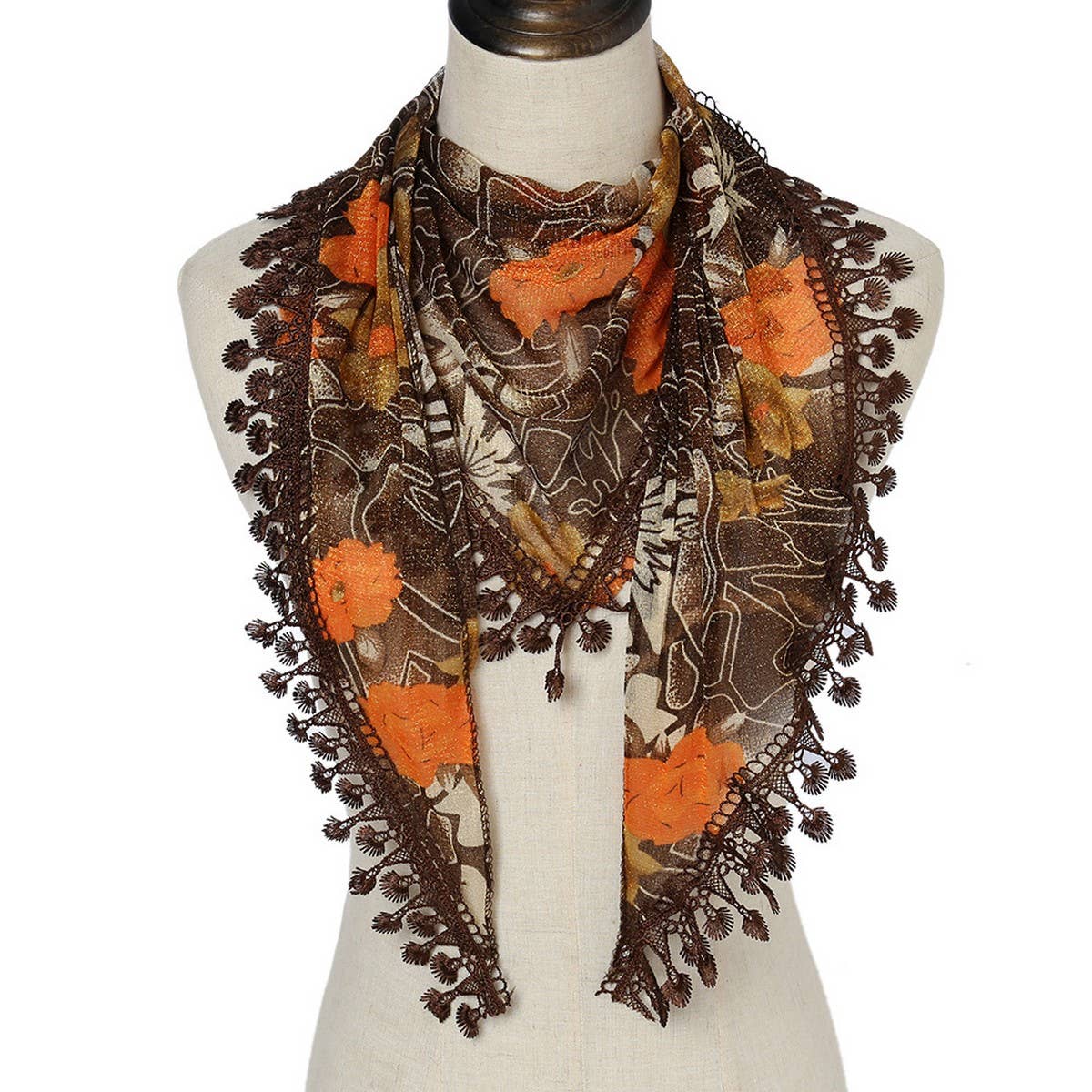 New Light Luxury Lace Triangle Scarf Shawl_Cwmm2001
