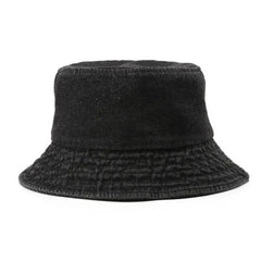 Women Vintage Denim Casual Bucket Hat_Cwah0510