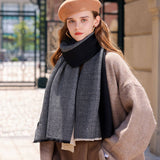 DOUBLE SIDED CRINKLE SCARF ELEGANT WINTER WRAP_CWASC0208