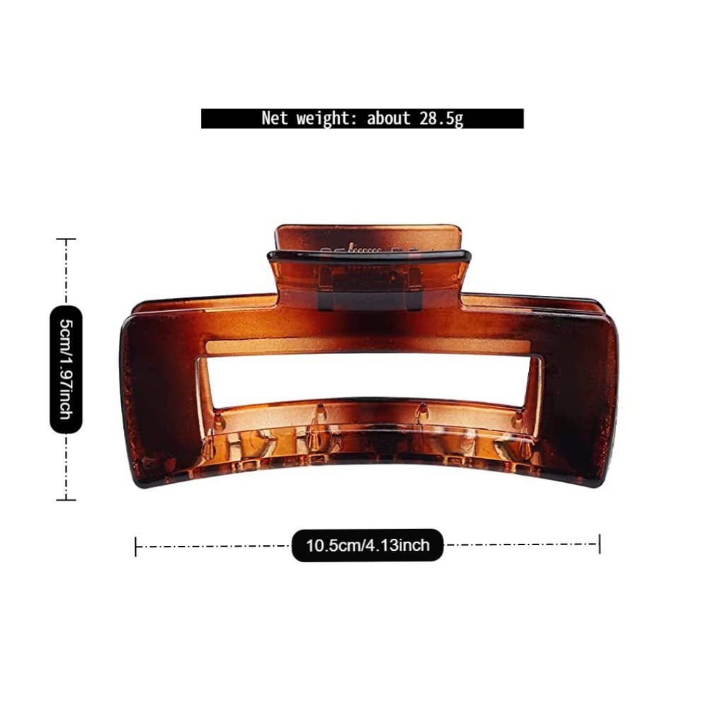 4 1 INCH MATTE PS PLASTIC HAIR CLAW CLIP WHOLESAL_CWAHA0091