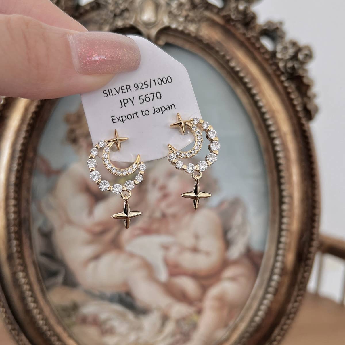 2024 NEW MOON EARRINGS AND EARRINGS_CWAJE2017