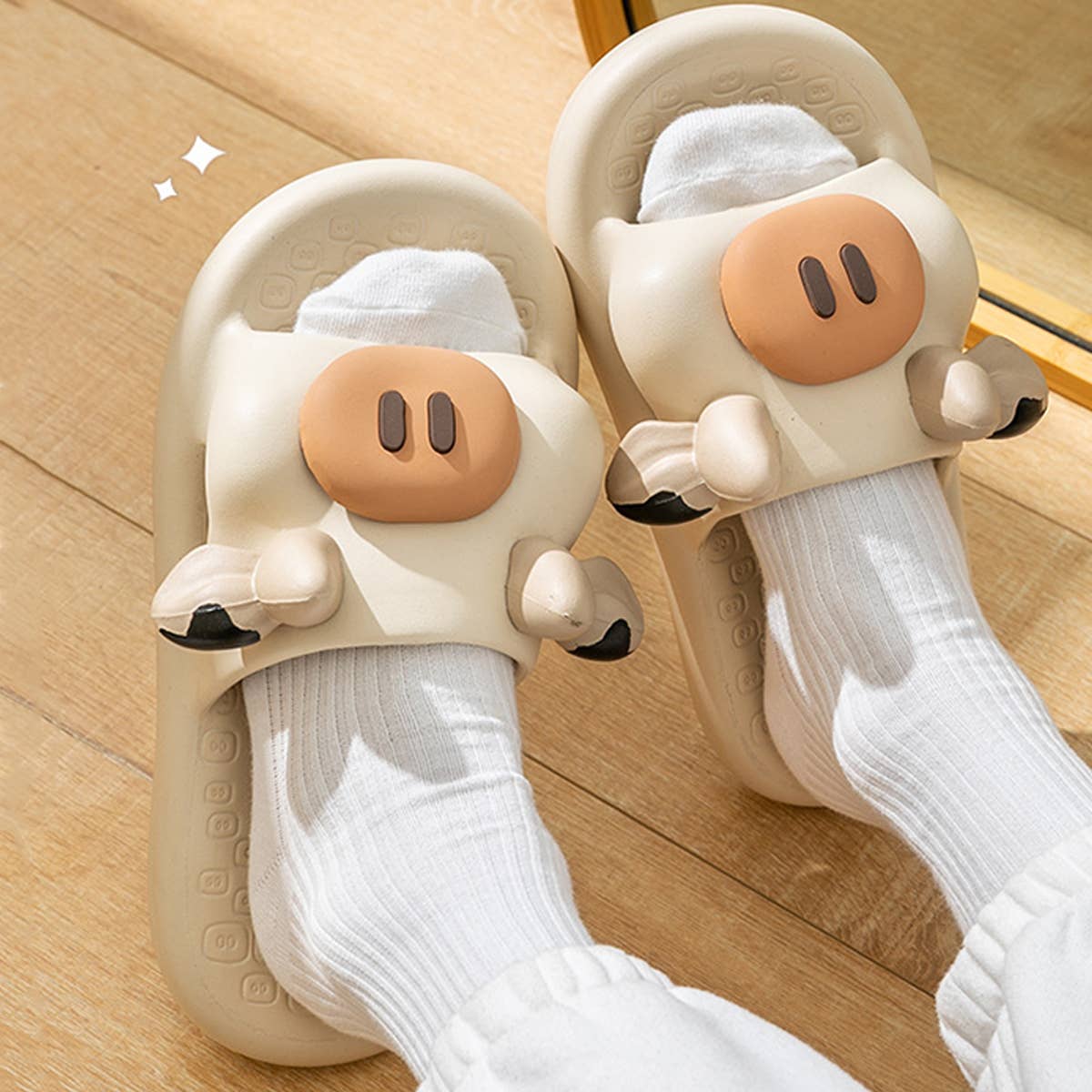 Indoor Cute Cartoon Non-Slip Slippers_Cwshs0545