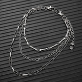 PERSONALIZED MULTI LAYERED DENIM METAL CHAIN_CWMM4887