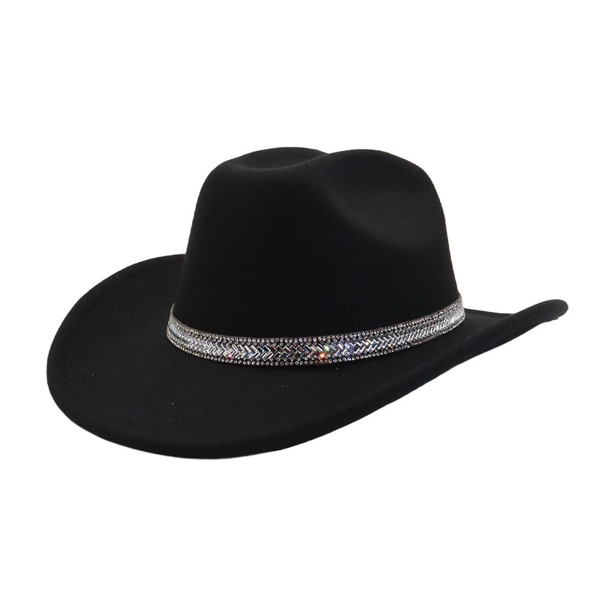 Western Wool Cowboy Fedora Hat For Couples_Cwah04396