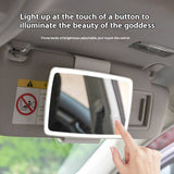 SHATTERPROOF LED CAR MAKEUP MIRROR WITH LIGHT_CWMM5640