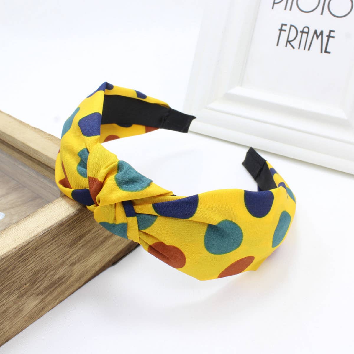 SIMPLE WIDE BRIMMED FABRIC CROSS KNOT HEADBAND_CWAHA1677