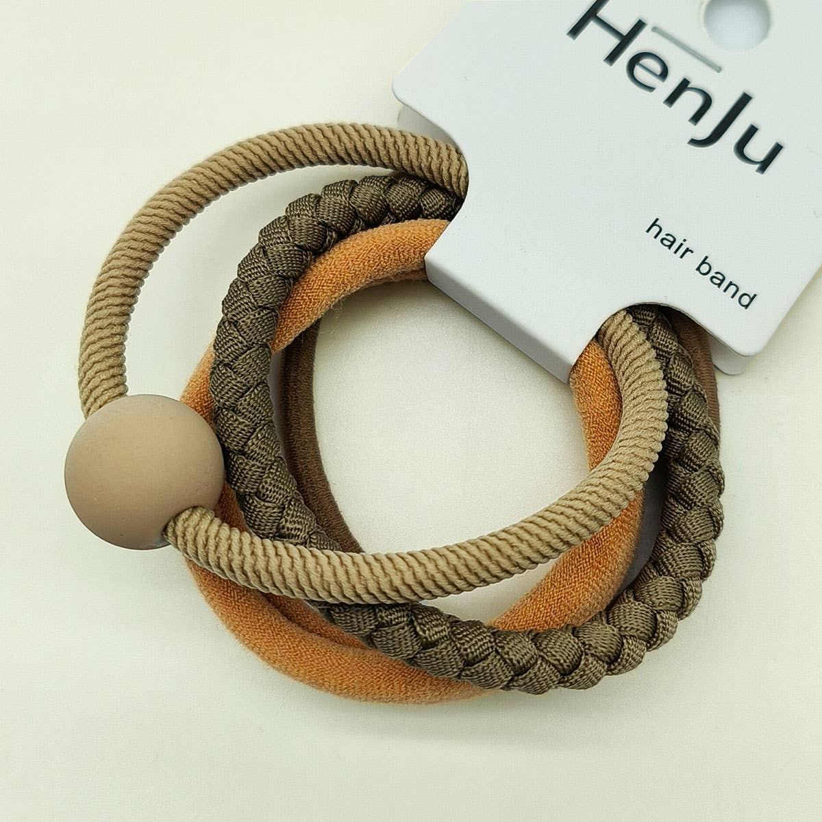 4PCS SET BALL SIMPLE HAIR TIES_CWAHA0333