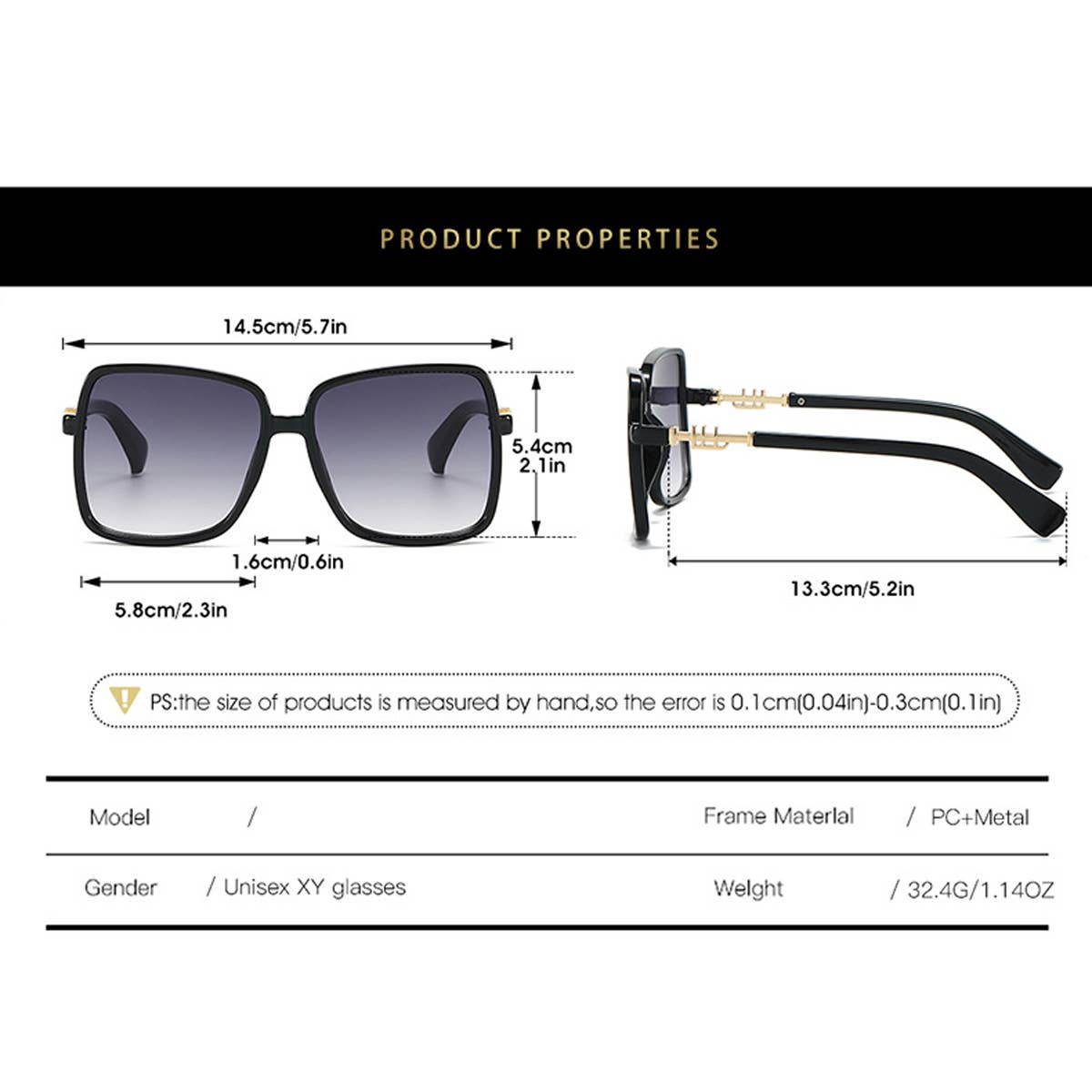 LARGE SQUARE FRAME MULTI COLOR COLORFUL SUNGLASSES_CWASG0424