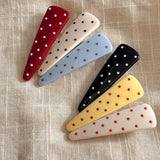 Polkadot Triangle Bangclip Women Duckbillbarrette_Cwaha07786