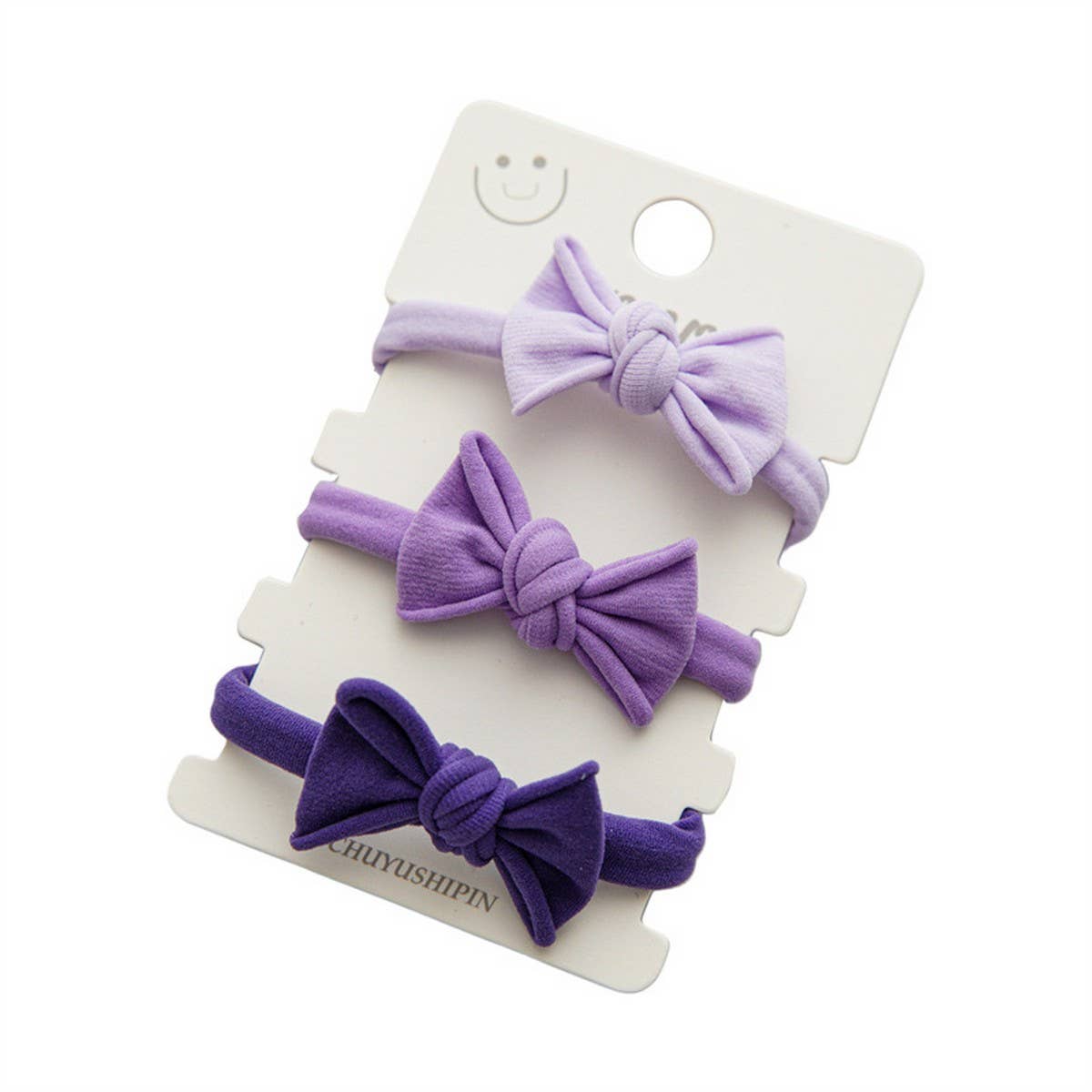 3PCS CD BUTTERFLY HIGH ELASTICITY NYLON HAIR TIES_CWAHA1110