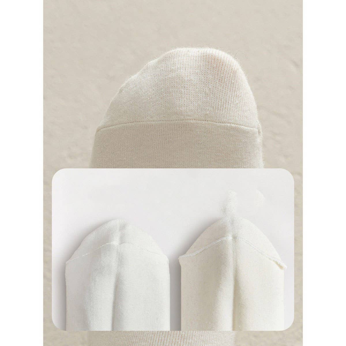 SOLID COLOR BONELESS SOCKS STACKED MID TUBE SOCKS_CWMS1116