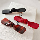 Chic Bow Acetate Hair Clip ? Side Bang Duckbill_Cwaha07277
