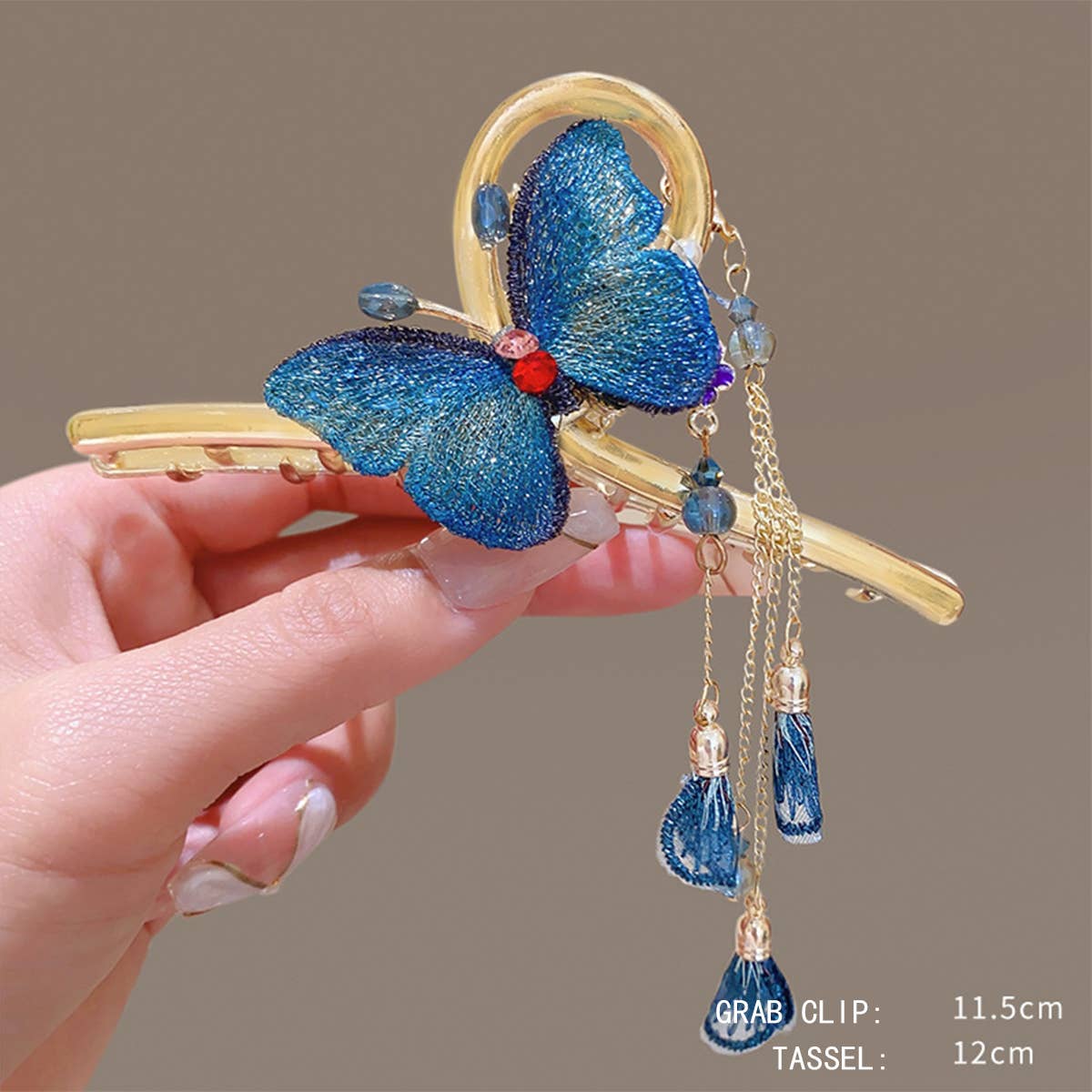 Cwmm9290_High-End Hair Clip Shark Hair Clip