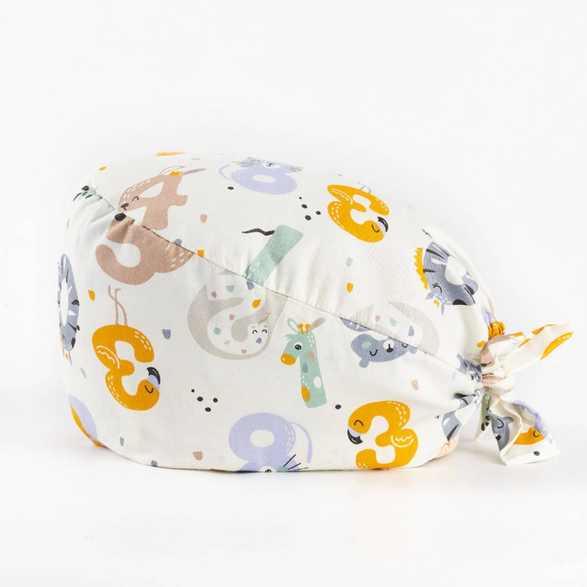 CHERRY BEAR PRINTED NURSE CAP PURE COTTON HAT_CWAH3324