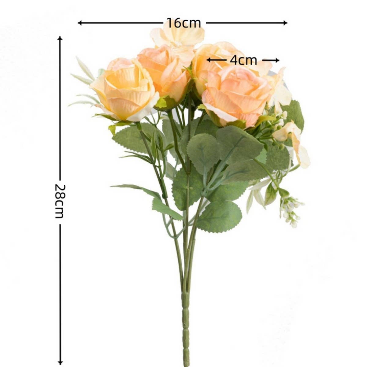 NEW FAUX ELSA ROSE BOUQUET FOR HOME DECOR_CWMM6583