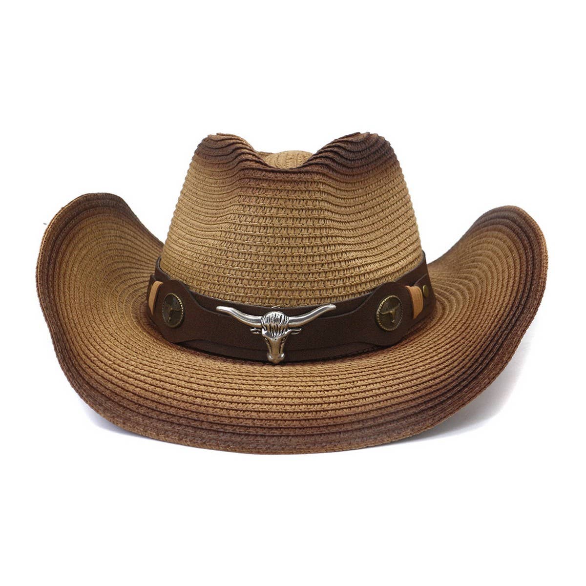 OUTDOOR BEACH SUN HAT WESTERN COWBOY STRAW HAT_CWAH1254