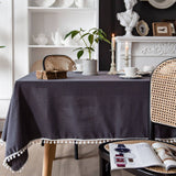 TASSEL DETAILED COZY TABLECLOTH_CWMM0028