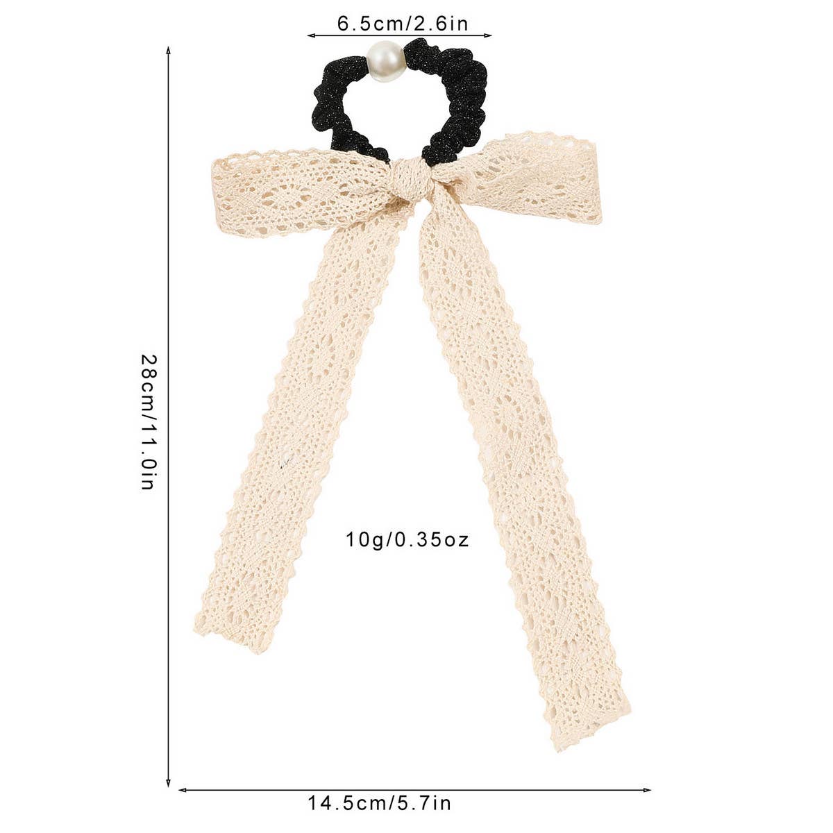 BOW HAIR BAND LACE RIBBON HAIR ROPE_CWAHA1648