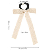 BOW HAIR BAND LACE RIBBON HAIR ROPE_CWAHA1648