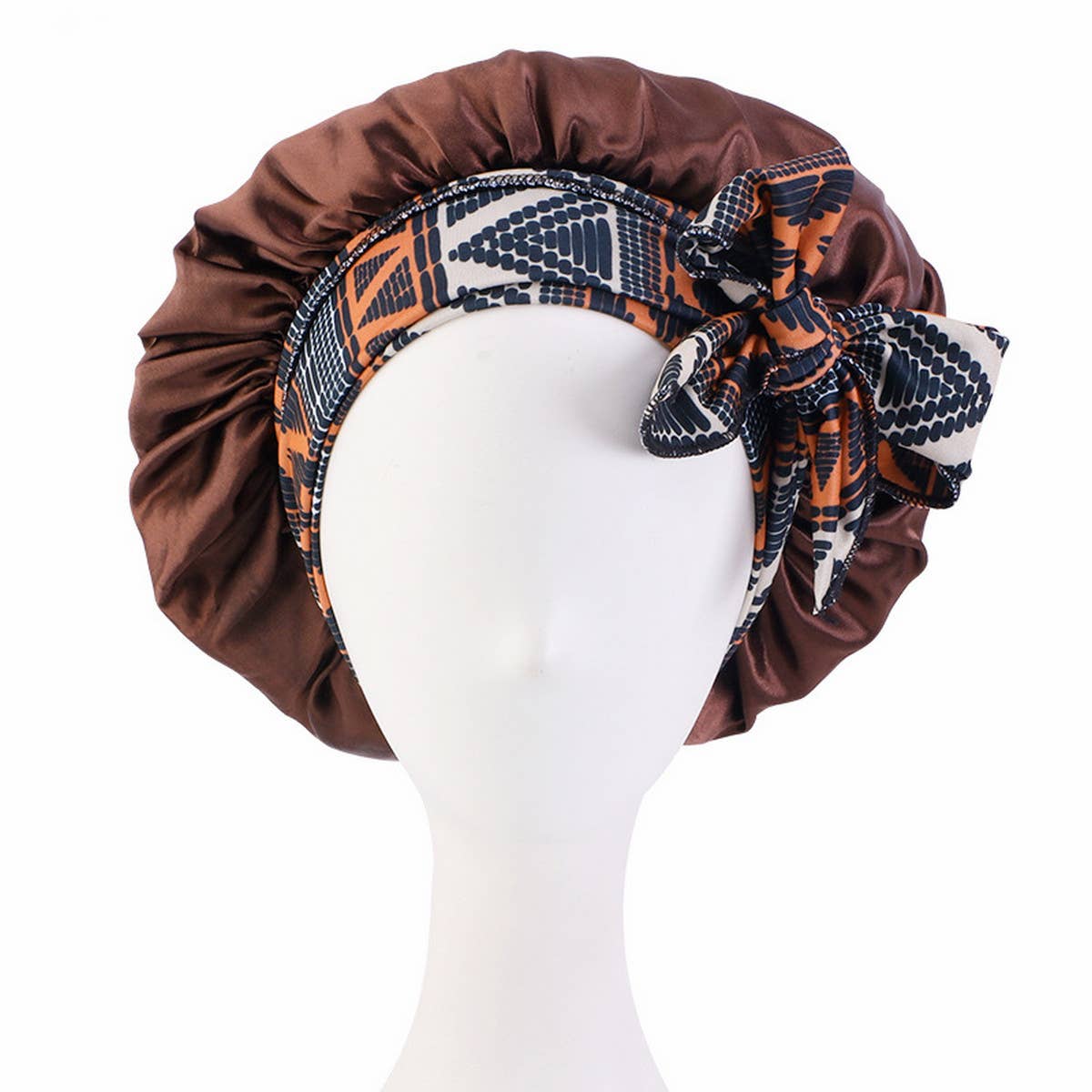 PRINTED LONG RIBBON BOW DING NIGHT CAP_CWAH1474