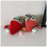 CUTE NEW CROCHET STRAWBERRY BAG_CWAB2399