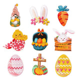 COLORFUL CUTE CARTOON RABBIT EMBROIDERED PATCH_CWMM4071