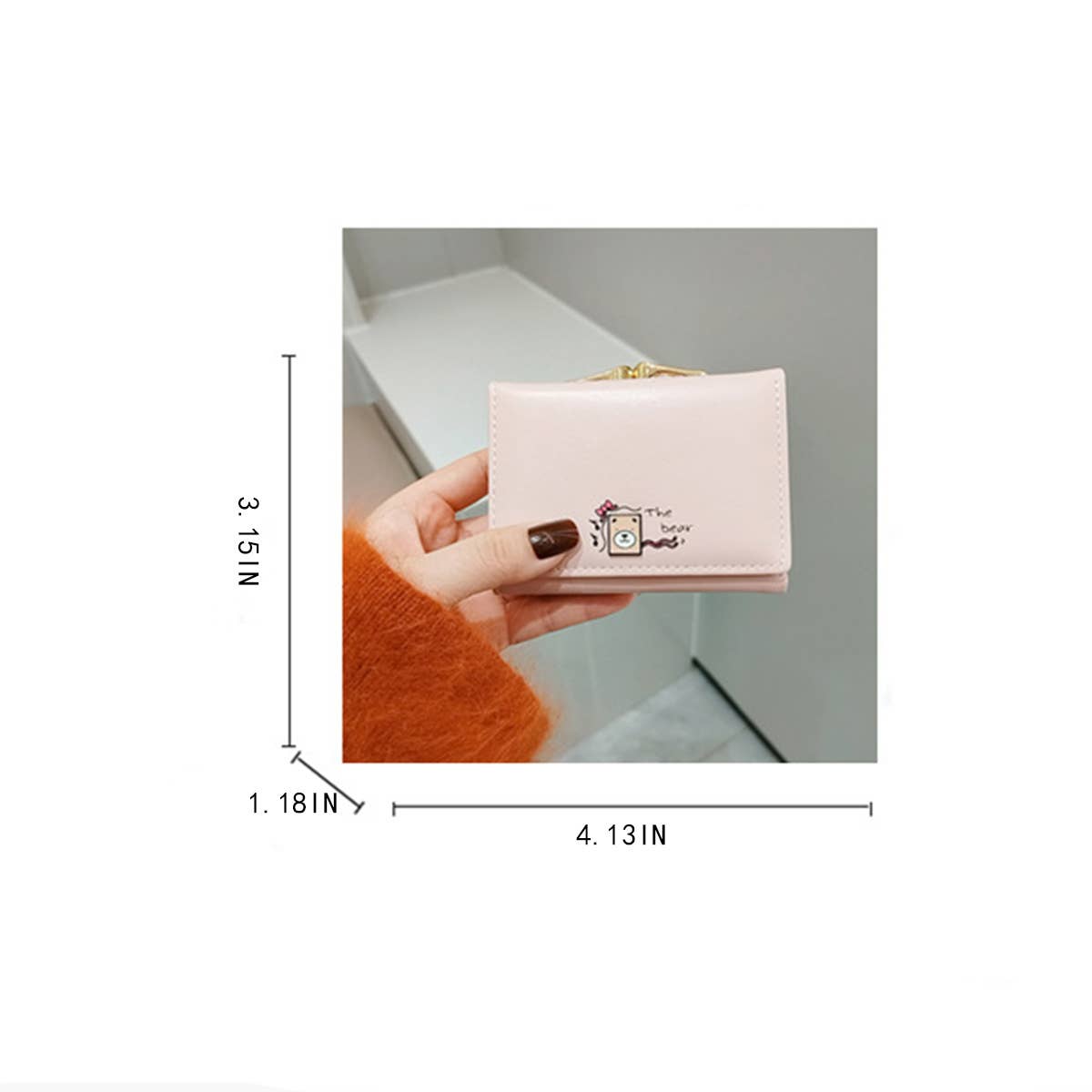 CARTOON PERSONALITY CUTE ANIMAL WALLET_CWAB2628