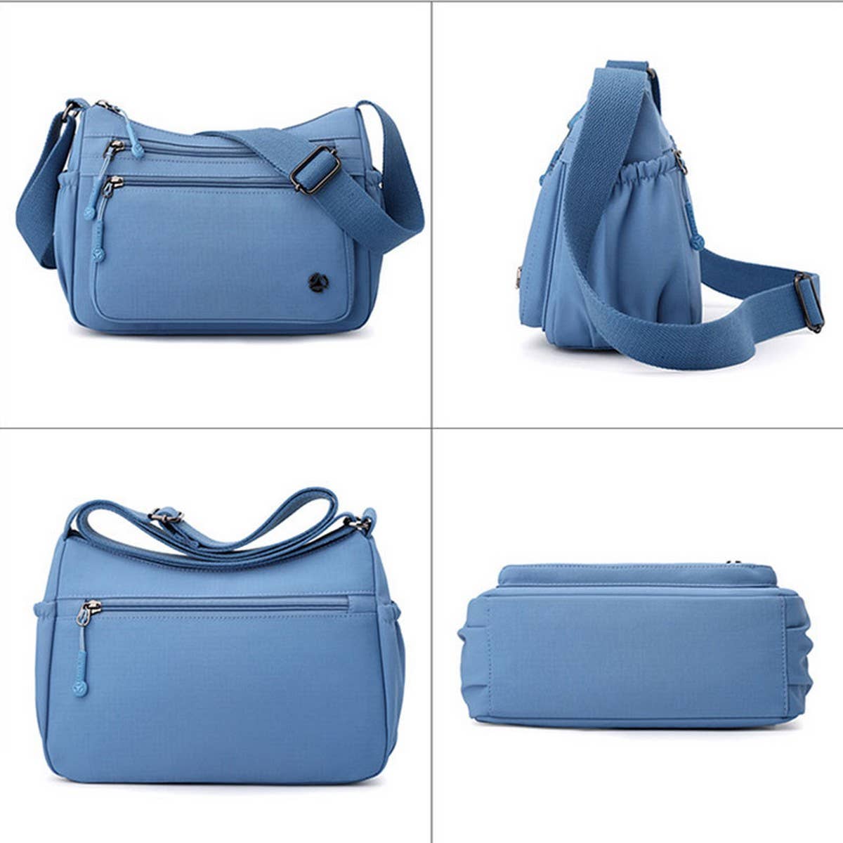 CASUAL SIMPLE MULTI LAYER NYLON SHOULDER BAG_CWASC1779