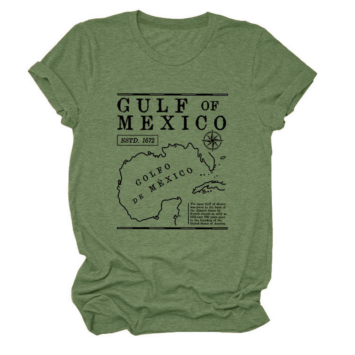 GULF OF MEXICO ESTD TEE SOFT COMFORT T SHIRT_CWTTSL0489
