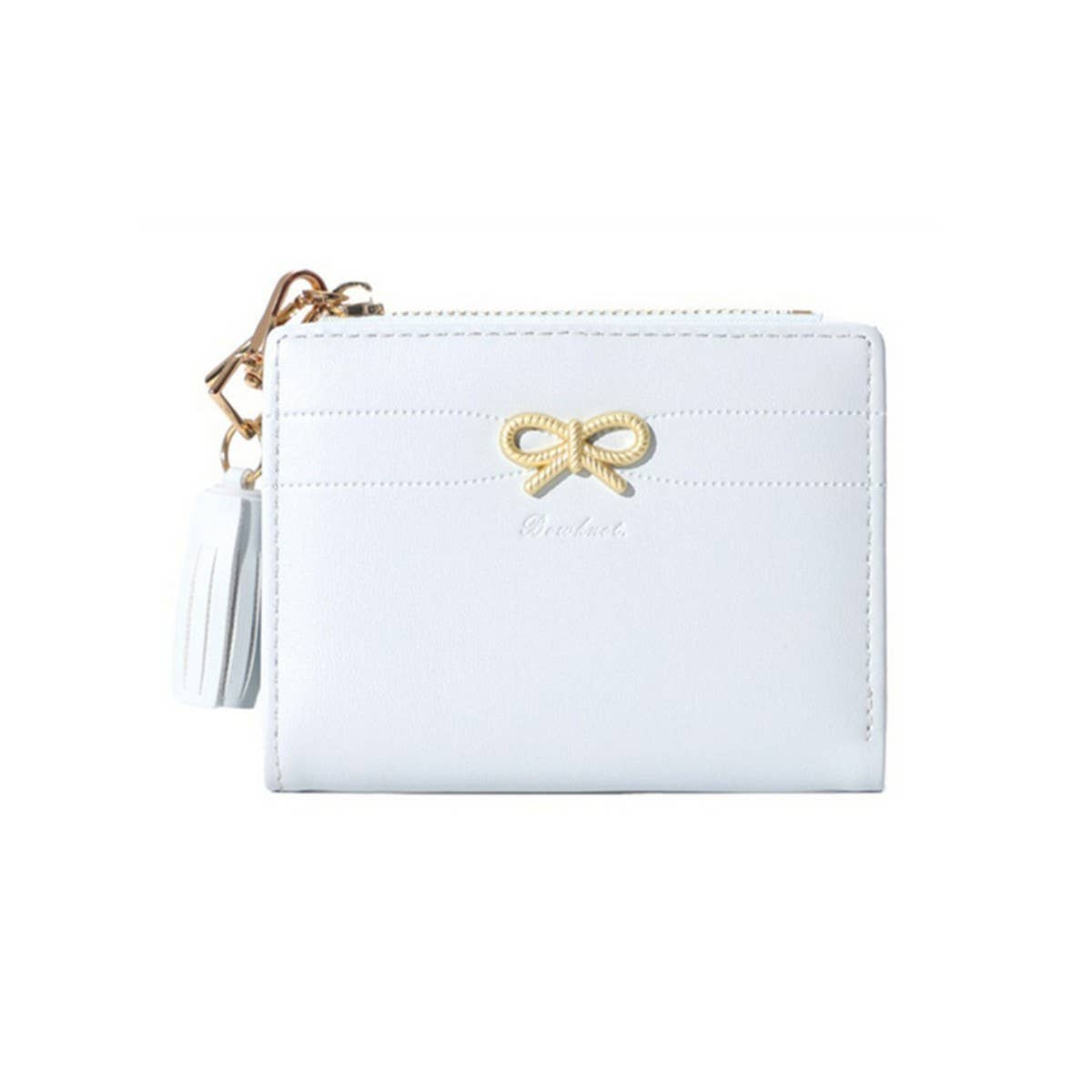 Minimalist Bow Zipper 2-Fold Wallet_Cwab06261