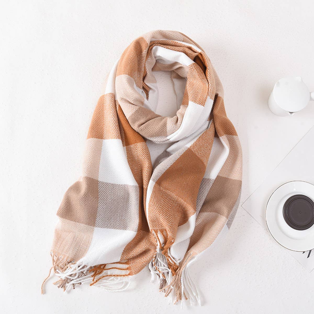 Plaid Winter Scarf Cute Unisex Wrap_Cwasc0400