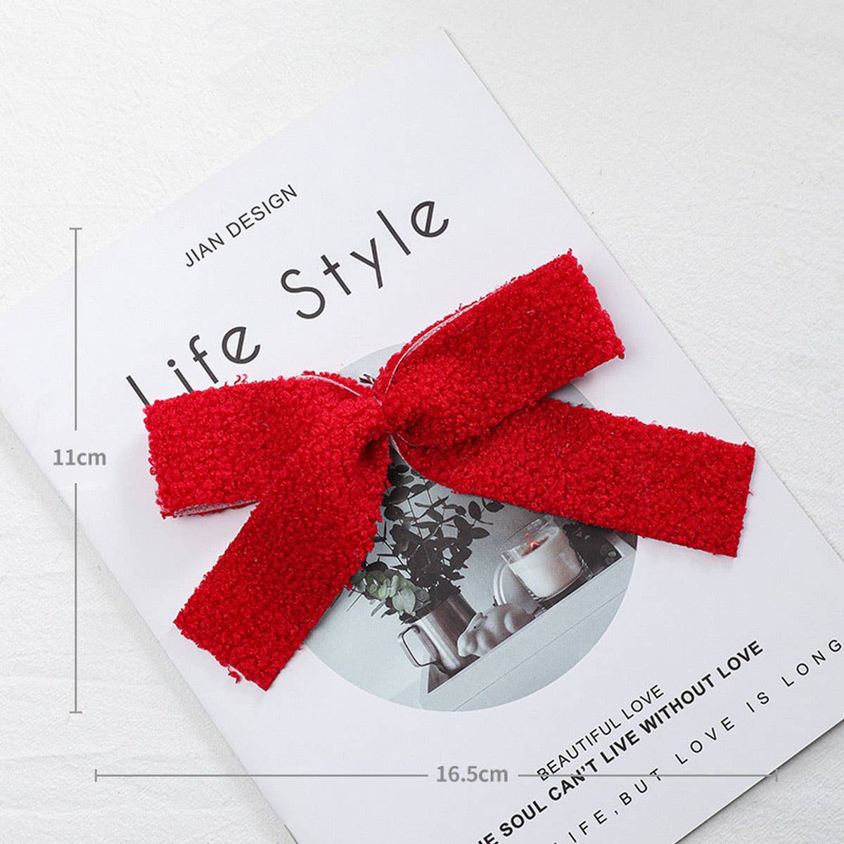 FELT PLUSH BOW RIBBON CHRISTMAS TREE HANGING DECOR_CWMM9795