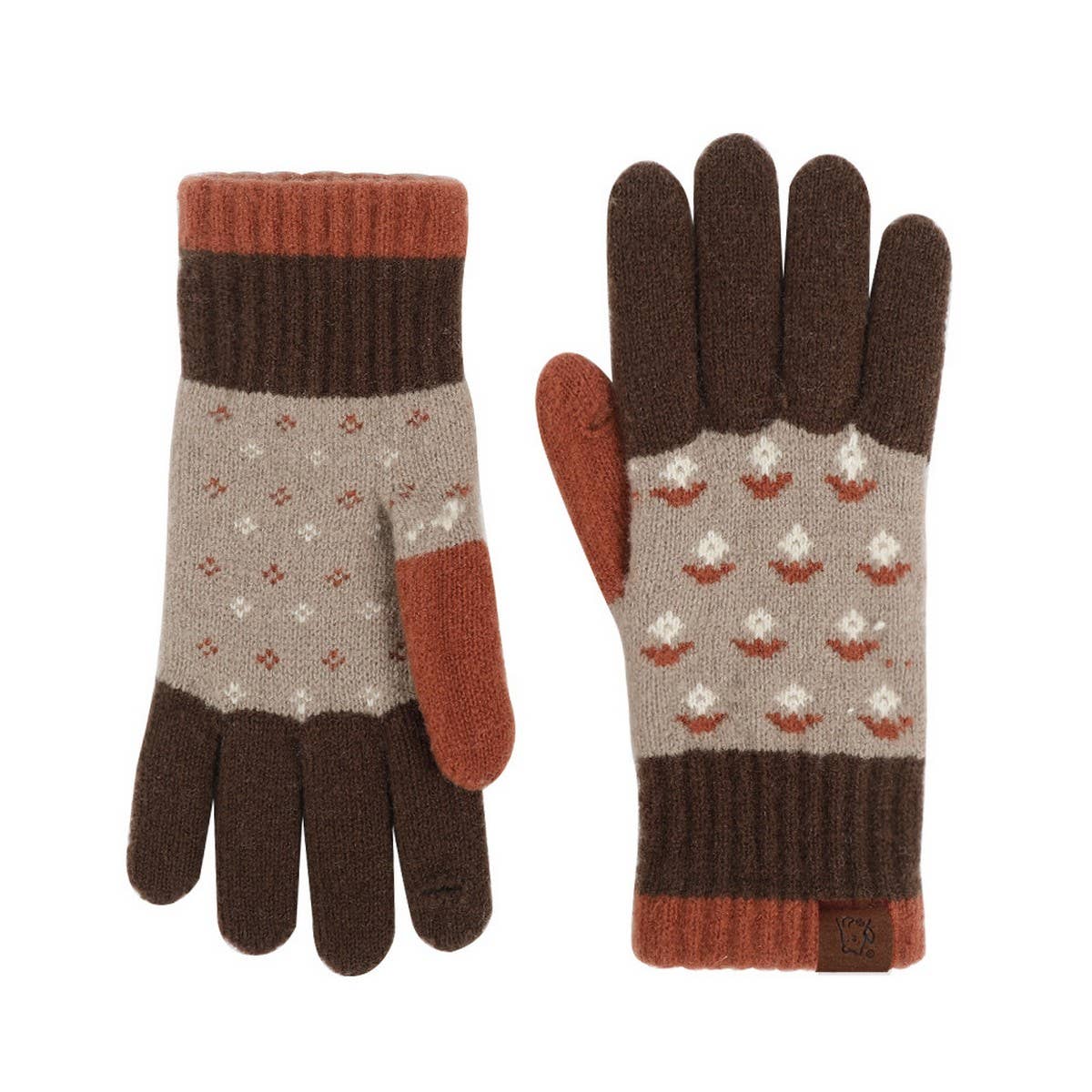SELF HEATING KNIT GLOVES CUTE WARM DESIGN_CWAG0373