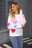 Valentines Day Small Heart Pullover Sweater