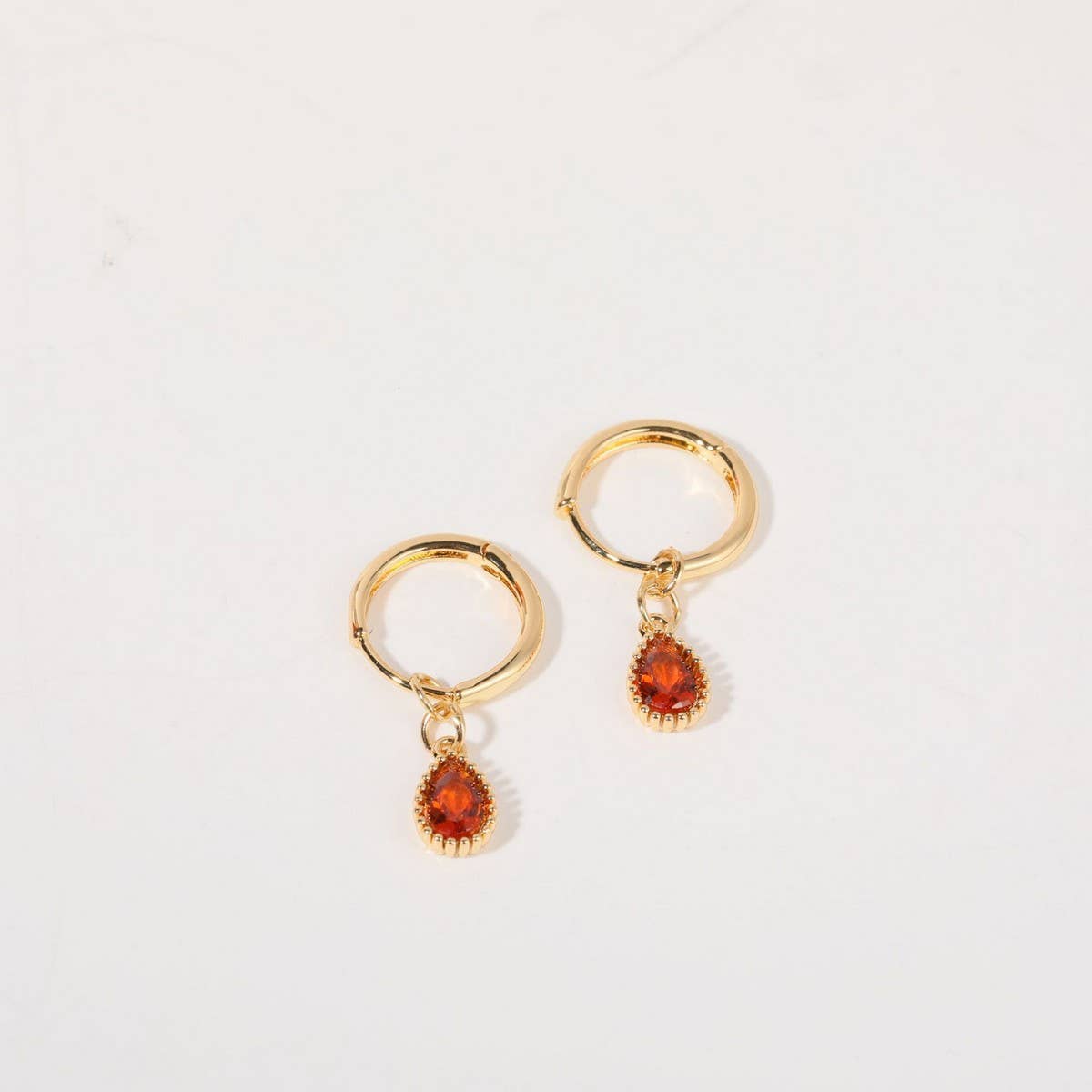 ELEGANT ZODIAC BIRTHSTONE TEARDROP EARRINGS WOMEN_CWAJE5096