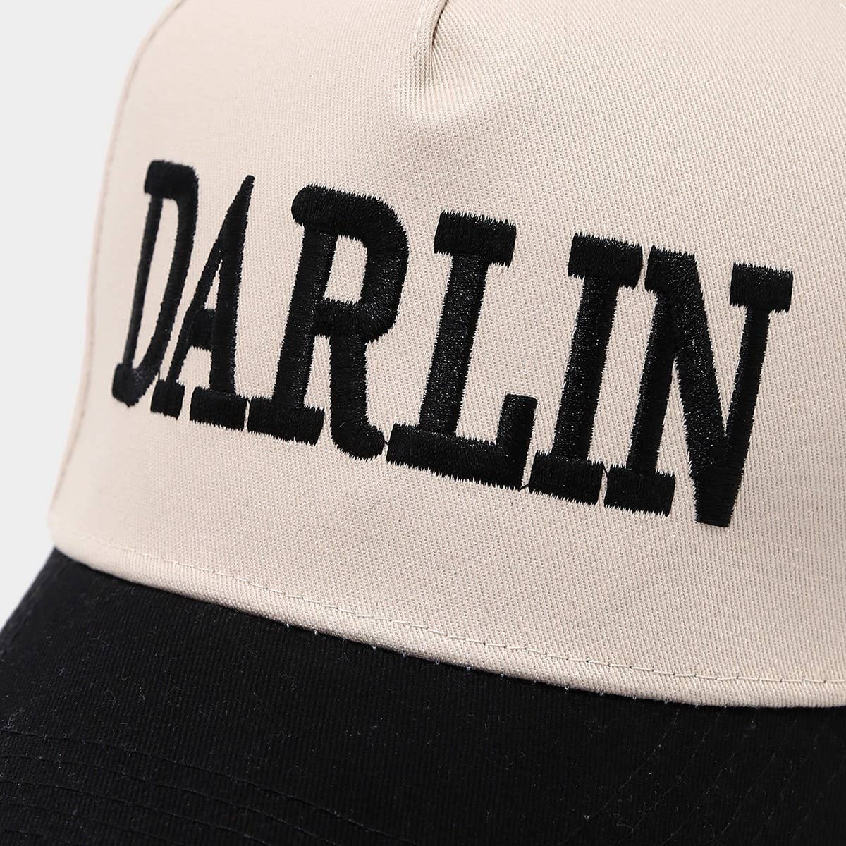 Vintage Darlin Embroidery Trucker Baseball Cap_Cwah04661