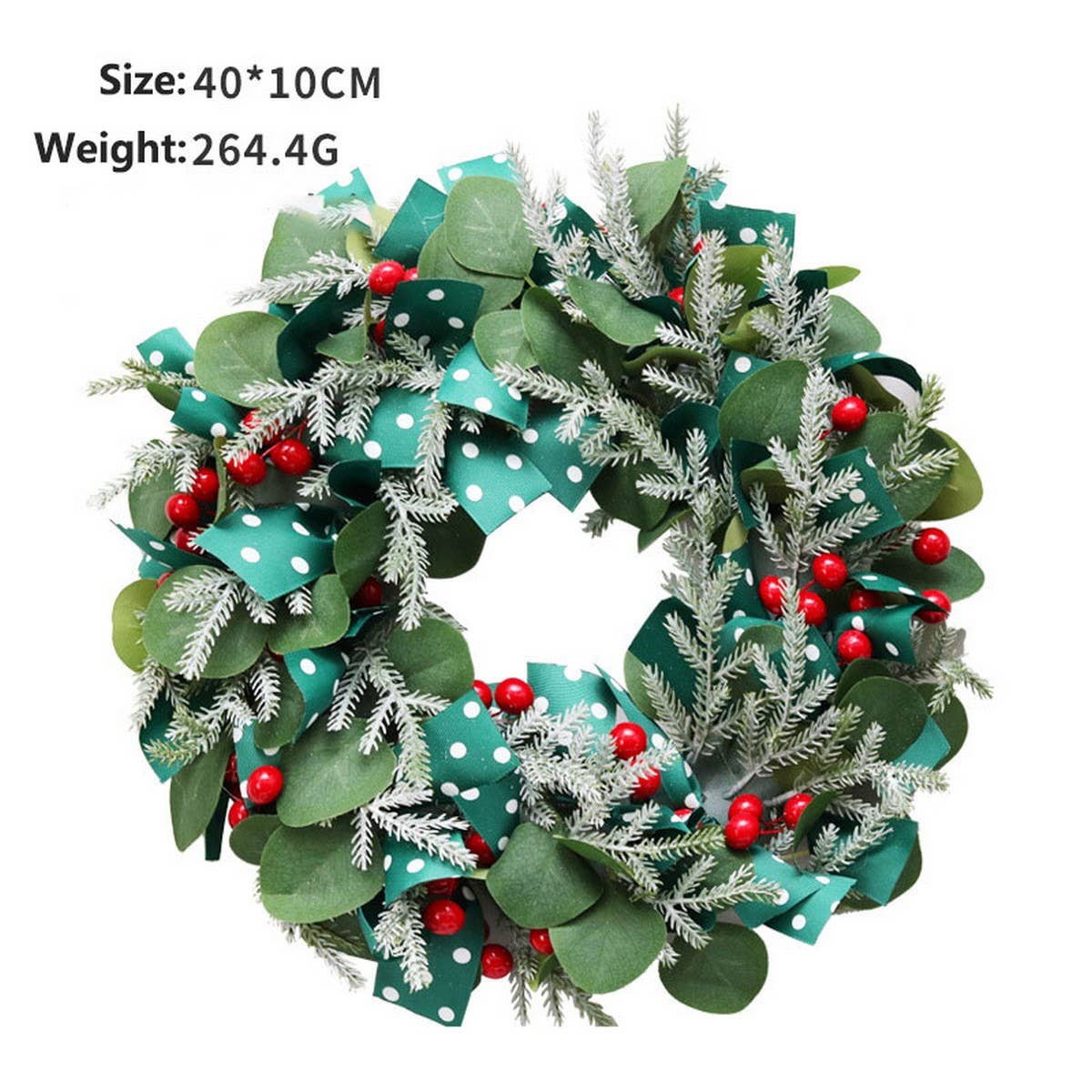 NORDIC EUCALYPTUS ARTIFICIAL CHRISTMAS WREATH_CWAJE5300