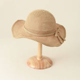 SIMPLE ARTISTIC BOW BUCKET HAT_CWAH1427