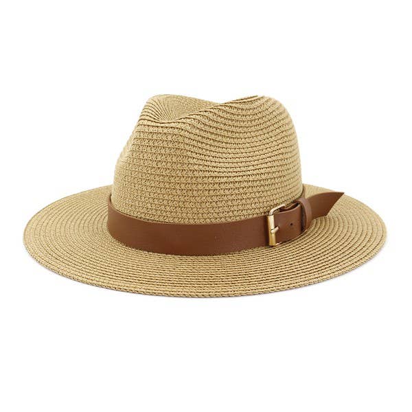 BEACH SUMMER CASUAL STRAW PANAMA HAT_CWAH059 B20223