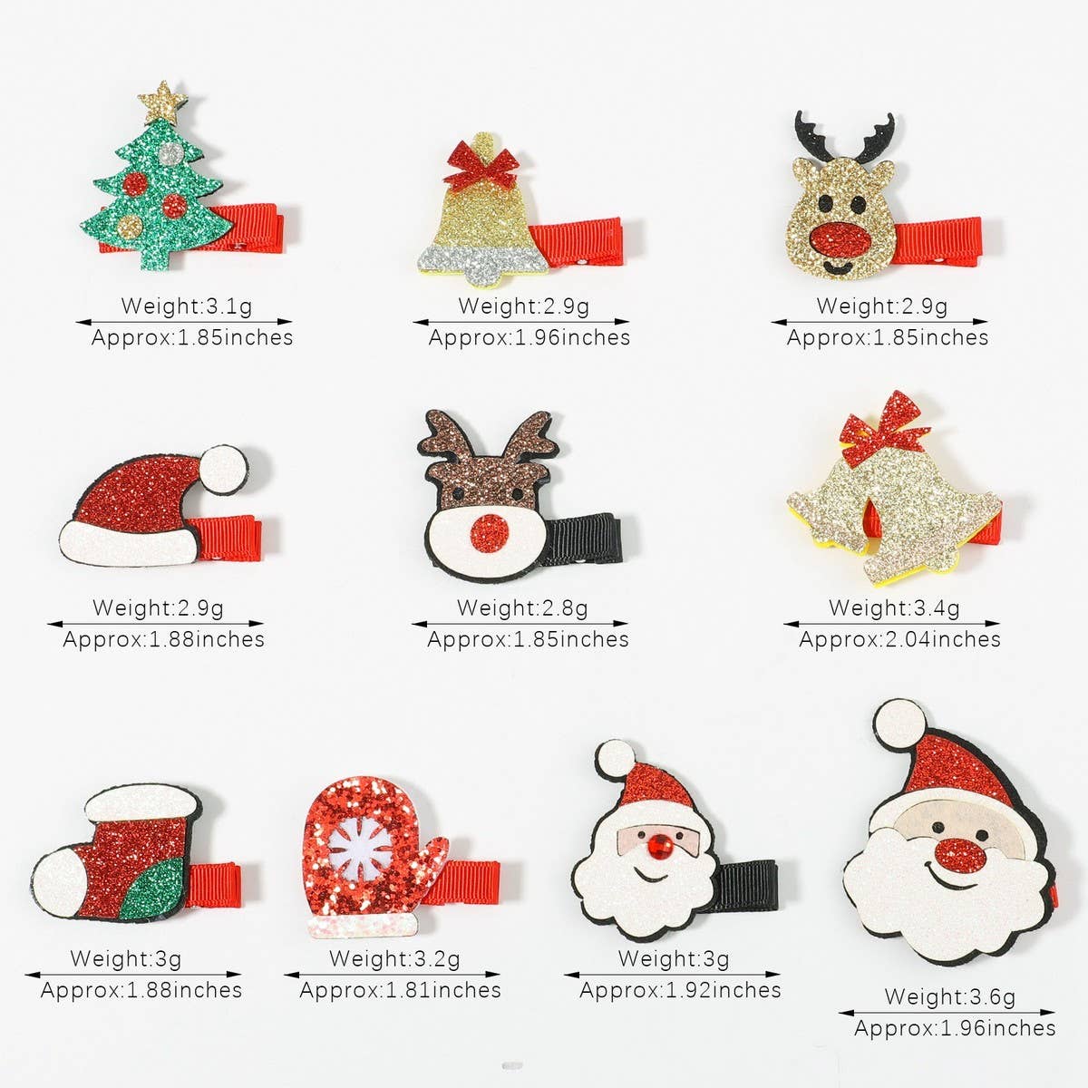 GLITTER PINK REINDEER HAIR CLIP FOR KIDS_CWAHA6682