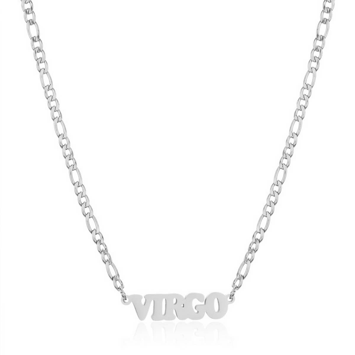 SIMPLE TWELVE ZODIAC STAINLESS STEEL GOLD NECKLACE_CWMM2726