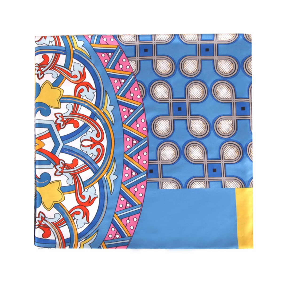 Twill Satin"First Love"Print Large Scarf For Women_Cwasc0667