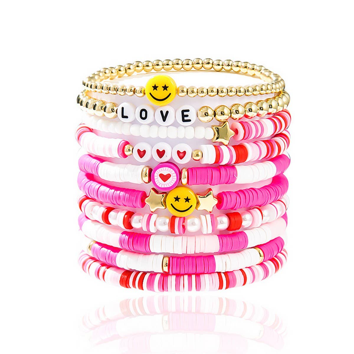 LOVE LOVE LOVE FRIENDSHIP GIFT HANDMADE BRACELET_CWMM3510