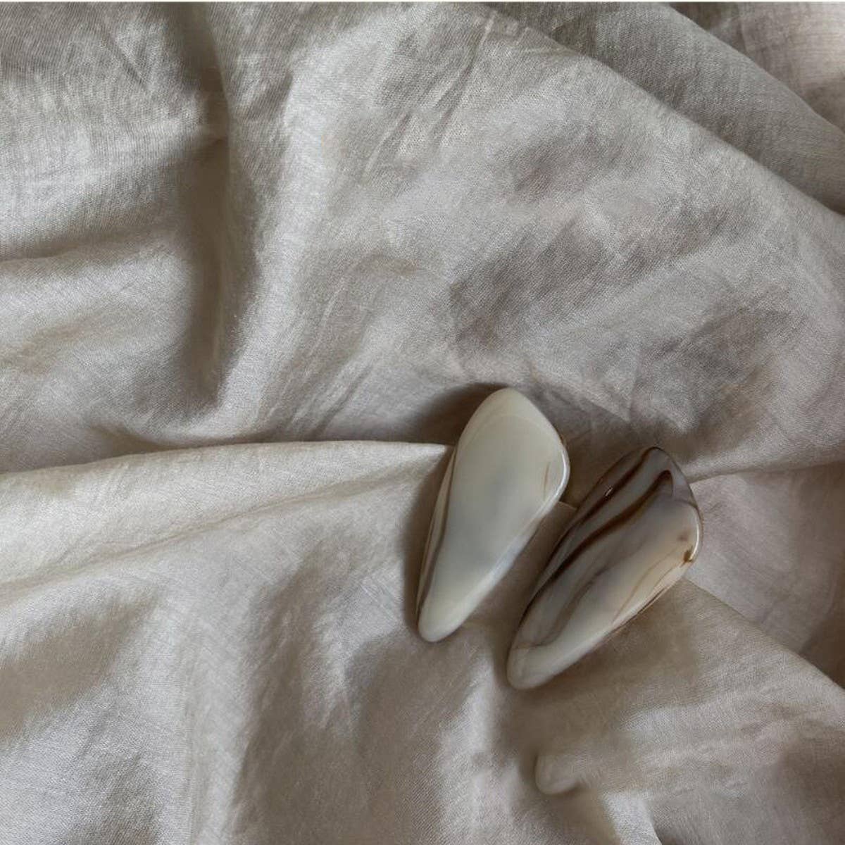 DUCKBILL HAIR CLIP MARBLE PATTERN HAIR CLIP_CWAHA3962